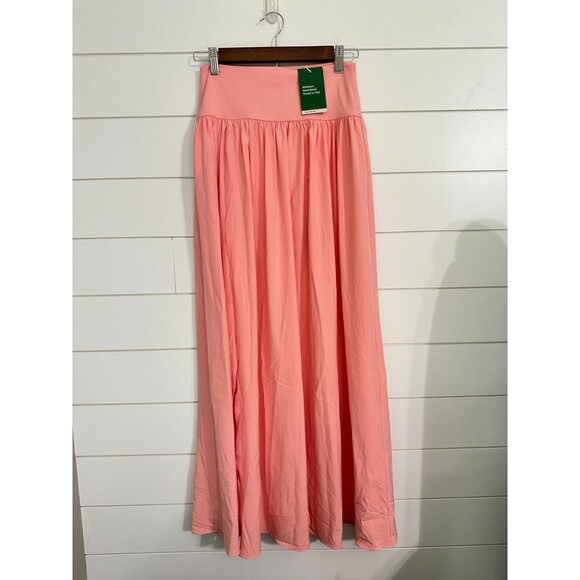 NWT Halara Womens Breezeful High Waisted Quick Dry Maxi Skirt Size Small Pink - Picture 1 of 4